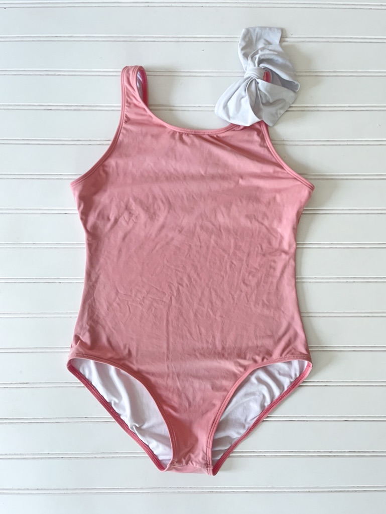 Tbbc Palm Brookhaven Bow Swimsuit In Palm Beach Pink